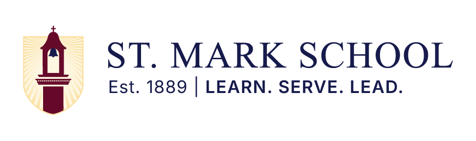 St. Mark School logo — Learn. Serve. Lead. — Catholic PreK-8 school in Catonsville, Maryland, established 1889.